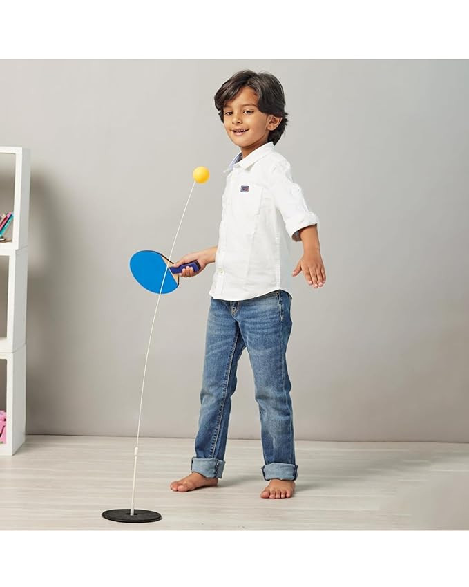 Honest Enterprise -Indoor Outdoor Ping Pong Table Tennis Trainer | Sports Toy for Teenagers & Kids. (Light Table Tennis)